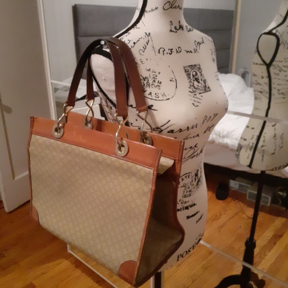 Vintage Large Celine Macadam Triomphe Handle Bag - Picture 2 of 2